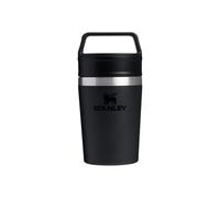 Stanley Cafe to-Go Travel Mug 0.23L - Keeps 3 Hours Hot - 4 Hours Cold - Stainless Steel Thermal Mug - Dishwasher Safe - Easy-Carry Handle - Insulated Coffee Cup - Black