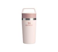 Stanley Cafe To-Go Travel Mug 0.35L - Keeps 4 Hours Hot - 5 Hours Cold - Stainless Steel Thermal Mug - Dishwasher Safe - Easy-Carry Handle - Insulated Coffee Cup - Rose Quartz