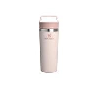 STANLEY 1913 Cafe to-Go Travel Mug 0.47L - Keeps 5 Hours Hot - 6 Hours Cold - Stainless Steel Thermal Mug - Dishwasher Safe - Easy-Carry Handle - Insulated Coffee Cup - Rose Quartz
