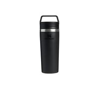 STANLEY 1913 Cafe to-Go Travel Mug 0.47L - Keeps 5 Hours Hot - 6 Hours Cold - Stainless Steel Thermal Mug - Dishwasher Safe - Easy-Carry Handle - Insulated Coffee Cup - Black 2.0