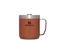 Stanley 1913 Classic Camp Travel Mug 0.35L - Hammertone Clay | Keeps 1.5 Hours Hot - 3 Hours Cold - Dishwasher Safe - Stainless Steel Coffee Cup - BPA-Free