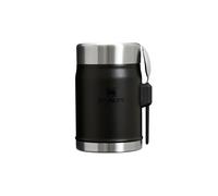 STANLEY 1913 Classic Legendary Food Jar 0.4L With Spork - Keeps Cold For 7 Hours - BPA-Free Stainless Steel Soup Flask - Leakproof - Dishwasher Safe - Black 2.0