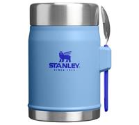 STANLEY 1913 Classic Legendary Food Jar 0.4L With Spork - Keeps Cold For 7 Hours - BPA-Free Stainless Steel Soup Flask - Leakproof - Dishwasher Safe - Blue Sky