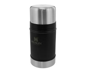 STANLEY 1913 Classic Legendary Food Jar 0.7L - Matte Black | Hot For 15 Hours - Leakproof Lid Doubles As Cup - Dishwasher Safe - Stainless Steel Food Flask