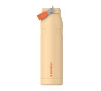Stanley 1913 Flip Straw Sports Water Bottle with Straw 1.06L - 15 Hours Cold - 4 Days Iced - Stainless Steel - BPA Free - Leak Resistant - Fits in Cup Holder - Dishwasher Safe - Orange Sherbet