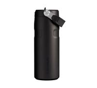 Stanley 1913 Flip Straw Sports Water Bottle with Straw 0.47L - 8 Hours Cold - 40 Hours Iced - Stainless Steel - BPA Free - Leak Resistant - Fits in Cup Holder - Dishwasher Safe - Black 2.0