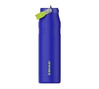 Stanley 1913 Flip Straw Sports Water Bottle with Straw 1.06L - 15 Hours Cold - 4 Days Iced - Stainless Steel - BPA Free - Leak Resistant - Fits in Cup Holder - Dishwasher Safe - Cobalt Chartreuse