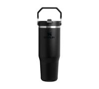 Stanley 1913 Flip Straw Tumbler 1.0 Water Bottle with Straw 0.89L - Keeps Cold for 12+ Hours - Easy to Carry - Dishwasher Safe - Stainless Steel Thermal Flask - BPA-Free Travel Mug - Black 2.0