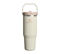 Stanley 1913 Flip Straw Tumbler Water Bottle with Straw 0.89L - Keeps Cold for 12+ Hours - Easy to Carry - Dishwasher Safe - Stainless Steel Thermal Flask - BPA-Free Travel Mug - Cream