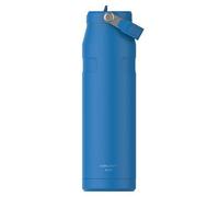 Stanley 1913 Flip Straw Sports Water Bottle with Straw 1.06L - 15 Hours Cold - 4 Days Iced - Stainless Steel - BPA Free - Leak Resistant - Fits in Cup Holder - Dishwasher Safe - Azure