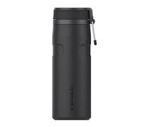 The IceFlow™ Bottle Twist Flip 0.47L / 16oz | Black 2.0 | Cold for 8 Hours | Iced for 40hrs | Dishwasher Safe | Recycled Stainless Steel | BPA Free | Double Wall Vacuum Insulation