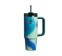 STANLEY 1913 Quencher H2.0 FlowState Tumbler 0.89L - Coastal Teal Motion | Cold For 9 Hours - Iced For 40 Hours - Stainless Steel Tumbler With Straw, Handle And Lid - Dishwasher Safe Travel Mug