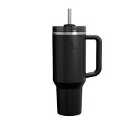 Stanley 1913 Quencher H2.0 Flowstate Tumbler 1.2L - Cold for 11 Hours - Iced for 48 Hours - Metal Water Bottle with Straw, Handle and Lid - Dishwasher Safe - Travel Mug for Cold Drinks - Black 2.0