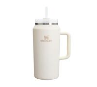 STANLEY 1913 Quencher H2.0 FlowState Tumbler 1.9L - Cold for 15 Hours - Iced for 60 Hours - Water Bottle with Straw, Handle and Lid - Dishwasher Safe - Travel Mug for Cold Drinks - Cream