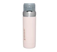 STANLEY 1913 Quick Flip Stainless Steel Water Bottle 1.06L - Keeps Cold For 18 Hours - Leakproof - BPA-Free Thermal Flask - Dishwasher Safe - Cup Holder Compatible - Rose Quartz