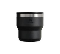 STANLEY 1913 Stay-Hot Stacking Cup 0.29L - Travel Mug Keeps Drinks Cold for 2.5 Hours - Stainless Steel Thermal Cup - Stacks Infinitely - Double Wall Vacuum Insulation - Dishwasher Safe - Black 2.0