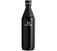 STANLEY 1913 The All Day Slim Sports Water Bottle 0.6L - Cold For 6 Hours - Iced For 11 Hours - BPA-Free Recycled Stainless Steel Coffee Flask - Leakproof - Dishwasher Safe - Black
