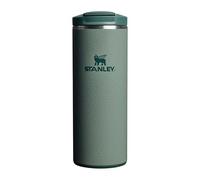 STANLEY 1913 Transit Flip Top Mug 0.35L - Hammertone Green | Keeps 4 Hours Hot - 6 Hours Cold - Leakproof - Dishwasher Safe - Car Cup Holder Compatible