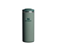 STANLEY 1913 Transit Flip Top Mug 0.35L - Keeps 4 Hours Hot - 6 Hours Cold - Dishwasher Safe - Leakproof - Car Cup Holder Compatible - Insulated Coffee Cup (Hammertone Green)