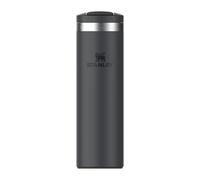 STANLEY 1913 Transit Flip Top Mug 0.47L - Keeps 5 Hours Hot - 8 Hours Cold - Dishwasher Safe - Leakproof - Car Cup Holder Compatible - Insulated Coffee Cup - Black 2.0