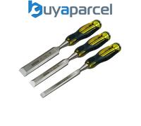 STANLEY FatMax Bevel Edge Chisel with Thru Tang Set, 3 Piece