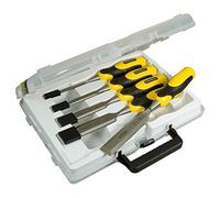 Stanley 2-16-888 "Dynagrip" Chisel-Set, Yellow/Black, 6-25 mm, Set of 5 Piece