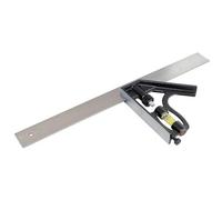 STANLEY 2-46-222 Metal Combination Square, 300mm/ 12'', Silver/Black