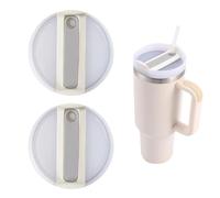 Stanley 2 Pcs Cup Accessories, 40 Oz Tumbler Lids, Spill Proof and Splash Resistant, Compatible with Stanley 40oz Cup, Straw Hole