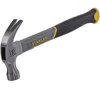 STANLEY 20Oz. Curved Claw Fibreglass Hammer, High-Carbon Steel, Vibration Dampen