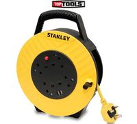 Stanley SXECGJ2OHME SemiEnclosed CableReel 240V 13A 4Socket 2USB 7.5m