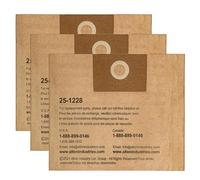 Stanley 25-1228 Disposable Filter Dust Bag Fits 2.5-3.5 Gallon Wet/Dry Vacuum Cleaner Compatible with SL18136, 3 Pack