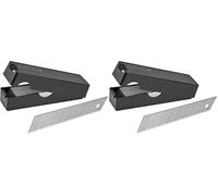 Stanley 3-11-301 Snap Off Blade, Silver, 18 mm, Set of 50 Piece (Pack of 2)