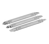Stanley 3 Piece Double Ended Phillips and Slotted Screwdriver Bit Set