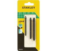 Stanley 3 Piece Glass and Tile Drill Bit Set