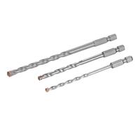 Stanley 3 Piece Hex Shank Masonry Drill Bit Set