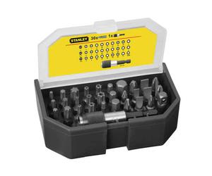Stanley 31 Piece Screwdriver Bit Set PZ PH Torx Security Slotted Hex Mag Holder