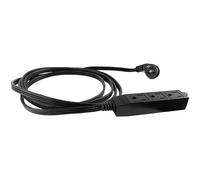 Stanley 31131 CordMax Office, Grounded 9ft Low Profile 3-Outlet Indoor Extension Cord, Black