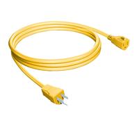 Stanley 33157 Grounded Outdoor Extension Power Cord, 15-Feet, Yellow