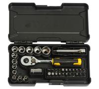 STANLEY STMT82672 1/4in Compact Socket Set, 37 Piece