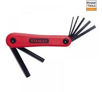 Stanley 469262 Folding Hex Key Set - Metric (7 Pieces)