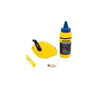 Stanley 47-443 3 Piece Chalk Box Set - 4-Ounce bottle Blue Chalk & Plastic Line Level