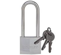 Stanley 50 mm 3 Keys Solid Brass Chrome Plated Padlock