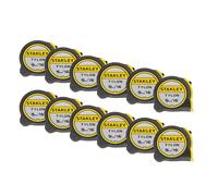 Stanley 5m Tylon Tapes - Tray of 12-1-30-696