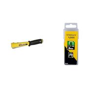 Stanley 6-PHT150 PHT 150" Hammer Tacker, Black/Yellow & 1-TRA705T 8mm Heavy-Duty Staple (1000 Pieces)