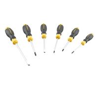 Stanley 6 Piece Cushion Grip Pozi and Slotted Screwdriver Set