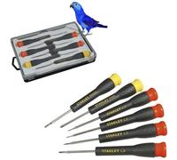 STANLEY STHT0-62631 Set 6 Fixed Screwdrivers for DIYers & Professionals, Ideal for Repair and Installation tasks, 6-piece Set
