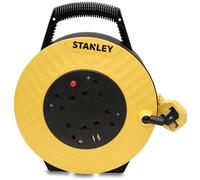 Stanley® Electrical SXECGJ2OHME Semi-Enclosed Cable Reel 240V 13A 4-Socket + 2 Usb 7.5M