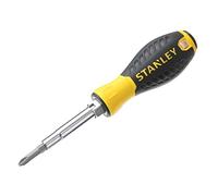 STANLEY 6 Way Screwdriver, Yellow and Black