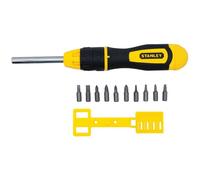 Stanley 68-010 Screwdriver Multi-Bit Ratcheting 10-Bits