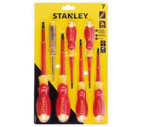 Stanley 7 Piece VDE Slotted / Pozi Screwdriver Set STA060031
